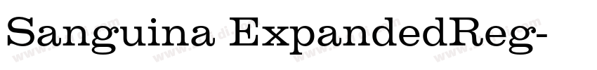 Sanguina ExpandedReg字体转换